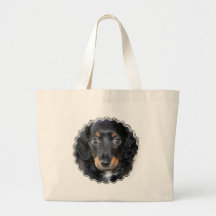 Daschund Puppy Dog Canvas Bag