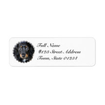 Daschund Puppy Dog Return Address Label