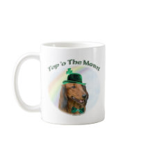 Daschund Top of the Morn mugs