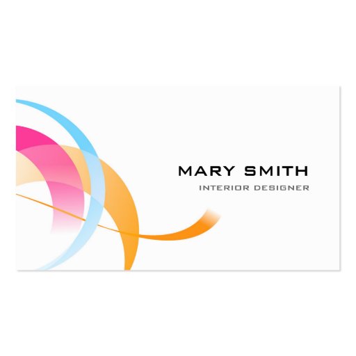 Dash of Color Business Card Two Sided