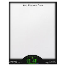 Dashboard Glow with Black Frame Custom Letterhead