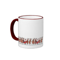 Dasher, Dancer, Prancer, Santa? mugs