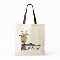 Dasher Reindeer Christmas T-shirts and Gifts bags