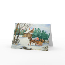 Dashing Christmas & New Year Card