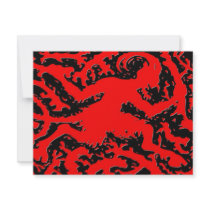 Dashing Red Devil Design invitations by markthaler Dashing Red Devil Design invitations