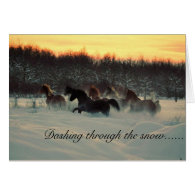 Dashing Through the Snow Card