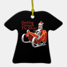 Dashing Through The Snow Christmas Tree Ornament