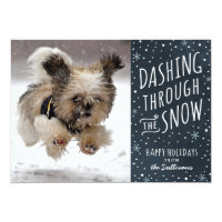 Dashing Through the Snow Holiday Pet Card