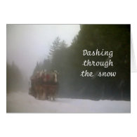 DASHING WARM WISHES TO YOU AT CHRISTMAS GREETING CARDS