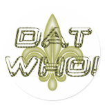 DAT WHO! New Orleans 3D Fleur de lis stickers
