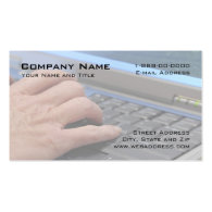 Data Entry Business Card