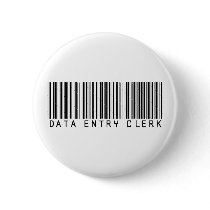Data Entry Clerk Bar Code buttons by NotWorking Data Entry Clerk Bar Code buttons