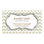 Data Entry Keyer - Chevron Simple Jasmine Business Card Template