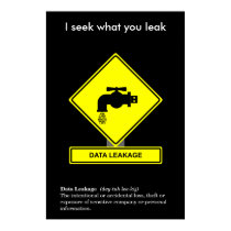 Data Leakage Security Awareness Poster posters by mindfulsecurity Data Leakage Security Awareness Poster posters