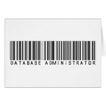 Database Administrator Bar Code cards