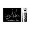 Date First Names and Monogram Wedding Postage