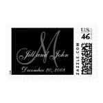 Date First Names and Monogram Wedding Postage