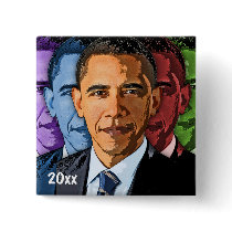 Dated Collectible Barack Obama Keepsake Souvenir Pinback Button