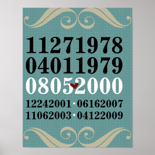 Dated Wall Art - Families w/4 Children Print