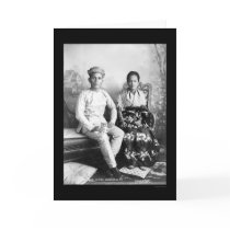 Datto Mandi and His Wife in the Philippines 1903 cards