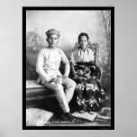 Datto Mandi and His Wife in the Philippines 1903 Posters