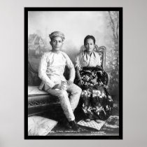 Datto Mandi and His Wife in the Philippines 1903 Posters
