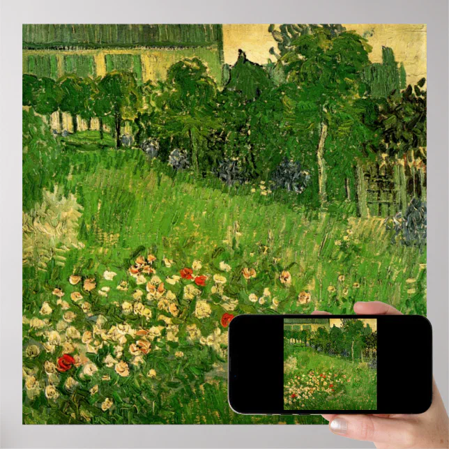 Daubigny S Garden By Vincent Van Gogh Le Jardin Poster Zazzle