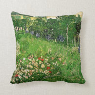 Daubigny's Garden by Vincent van Gogh Throw Pillow