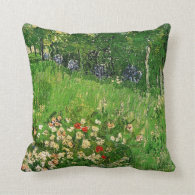Daubigny's Garden. Vincent van Gogh.  beautiful Throw Pillows