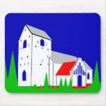 Daugaard Kirke - The Church in Daugaard Mouse Mats