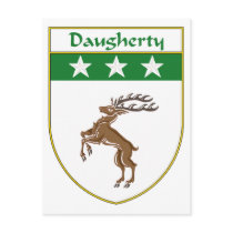 Daugherty Coat of Arms/Family Crest postcards