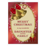 Daughter and family, traditional Christmas card