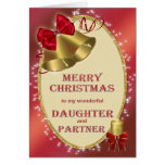 Daughter and partner, Christmas card