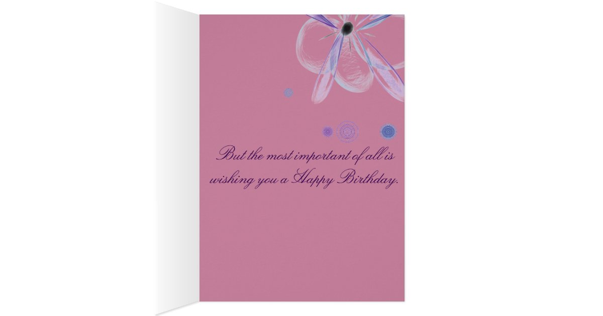Daughter Birthday Card With Flower Art Zazzle