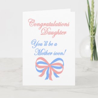Daughter Expecting Baby card