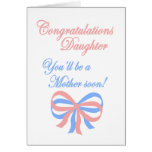 Daughter Expecting Baby Greeting Card