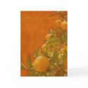 Daughter Happy Birthday Spanish Orange Tree, burnt cards