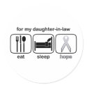 Daughter-in-law Eat Sleep Hope - Lung Cancer stickers