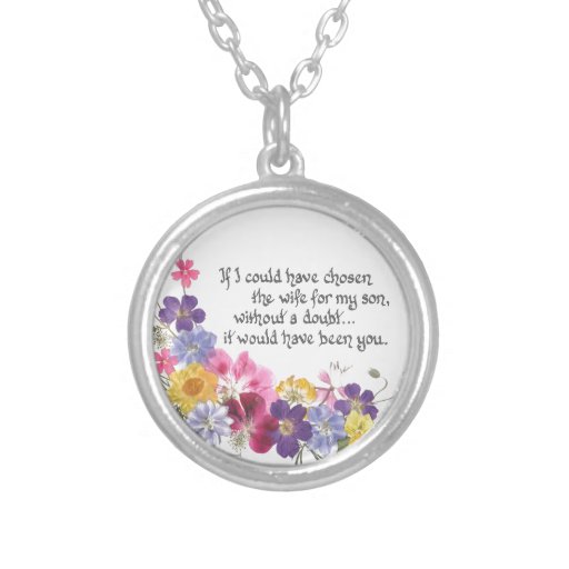 DaughterinLaw gift Silver Plated Necklace Zazzle