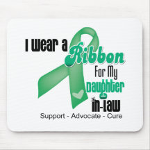 Daughter-in-Law - Liver Cancer Ribbon Mouse Pad