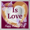 Daughter Is Love Poster-Customize posters