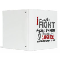 Daughter Means World To Me Diabetes 3 Ring Binders