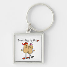 Daughter - Nuts About My Dad T-shirts and Gifts Key Chains