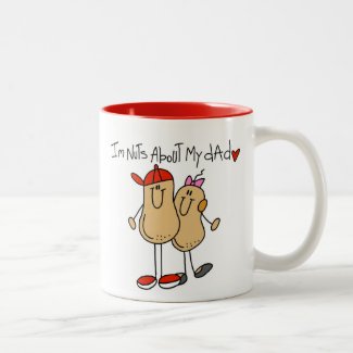 Daughter - Nuts About My Dad T-shirts and Gifts Two-Tone Mug