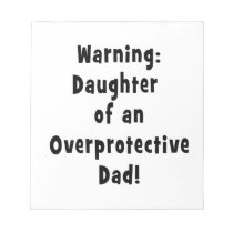 daughter of overprotective dad black notepad