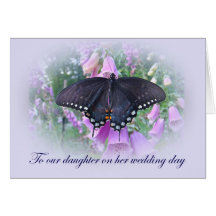 Daughter on Her Wedding Day Greeting Card
