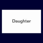 "Daughter" Photo Label stickers