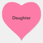 "Daughter" Photo Label Sticker