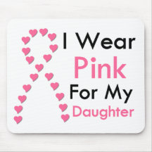 Daughter Pink Ribbon Breast Cancer Mousepad