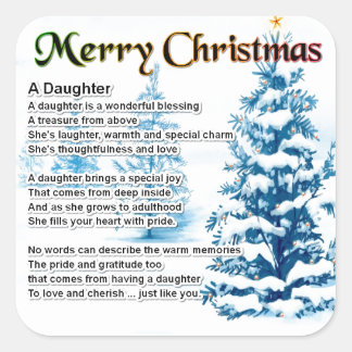 Christmas Poems Stickers | Zazzle